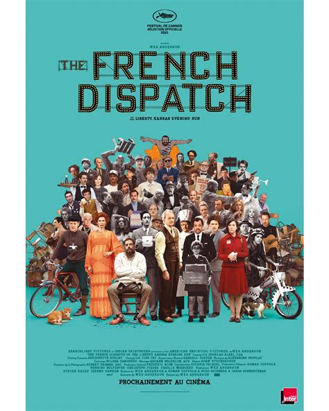 Jul 13, 2021 · CANNES, France — Wes Anderson has been waiting a long time for “The French Dispatch” to premiere at the Cannes Film Festival. A star-studded comedic anthology about the final issue of a ... 
